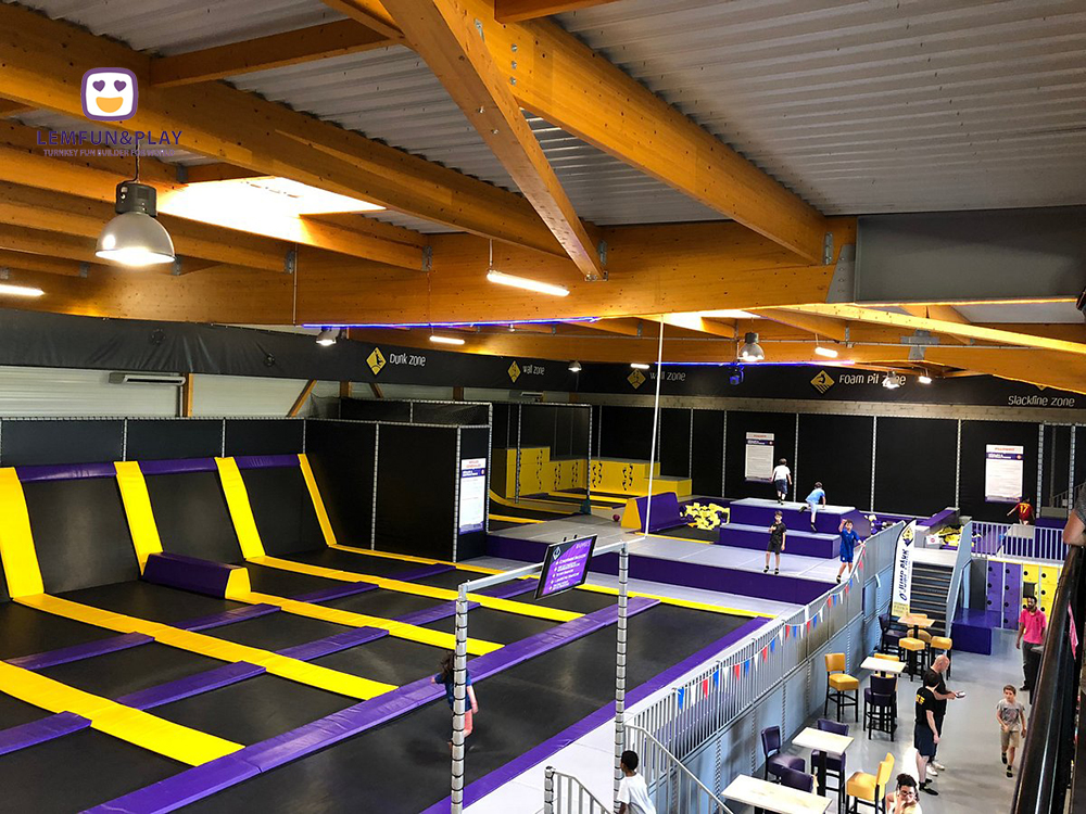 Create a fun-filled indoor trampoline park with Lemfun Play!