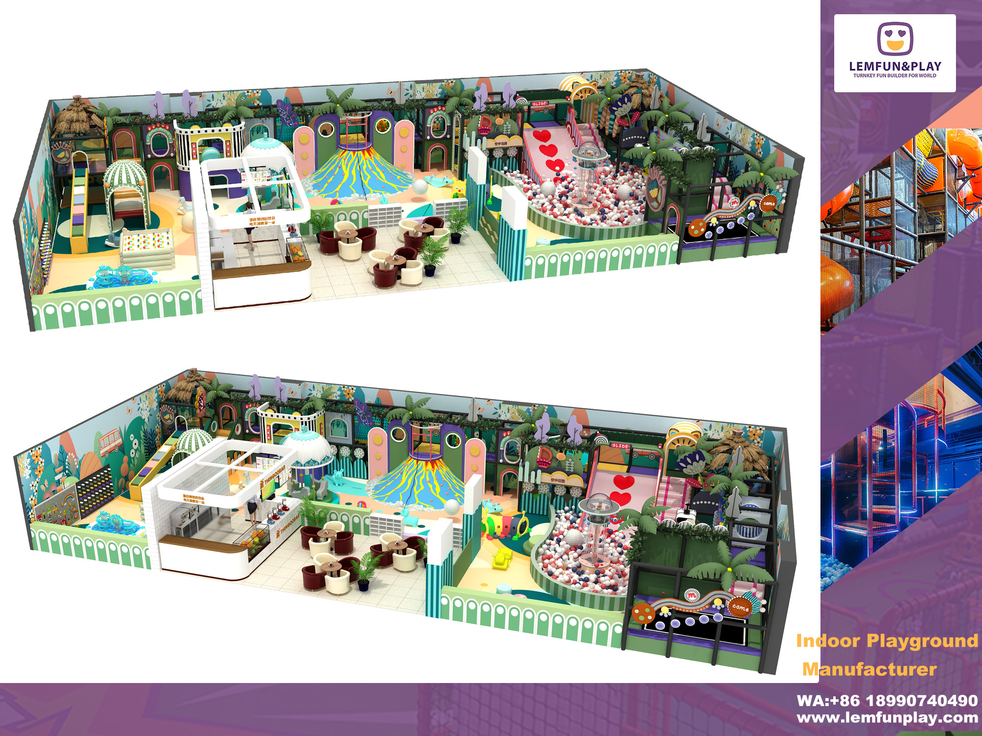 Lemfun's Indoor Playground Design- Discover the Fantastic Journey of the Primeval Forest