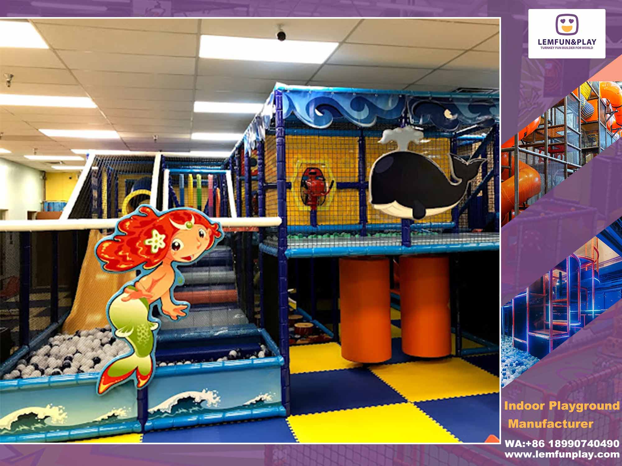 customized ocean theme indoor playground