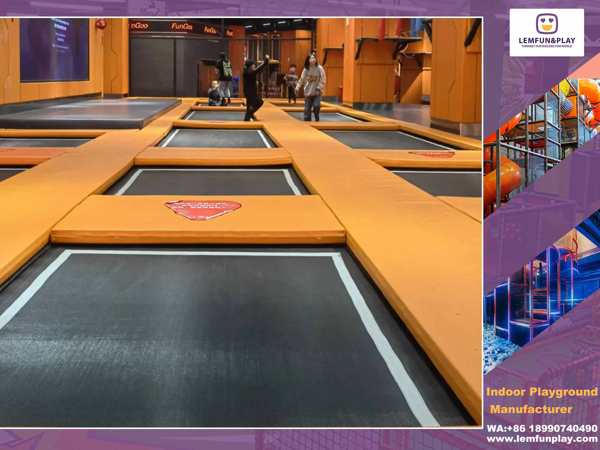 large trampoline park