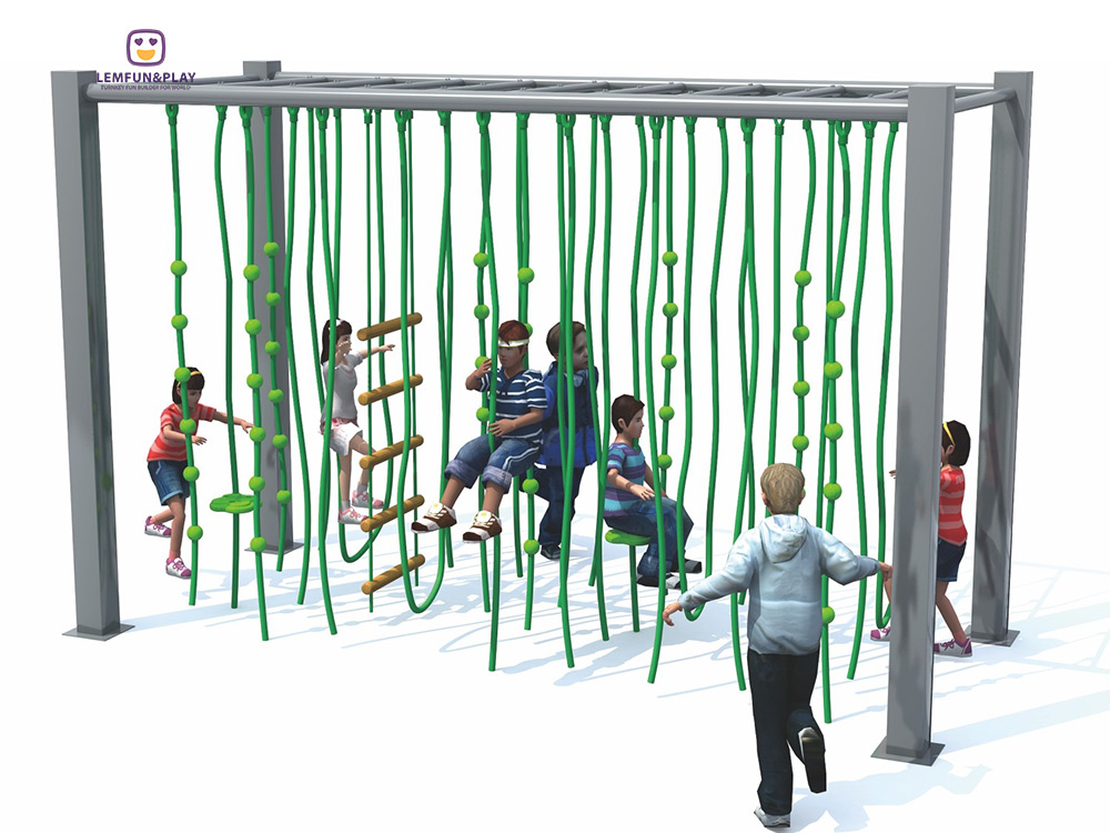 Outdoor Playground Rope Play structure