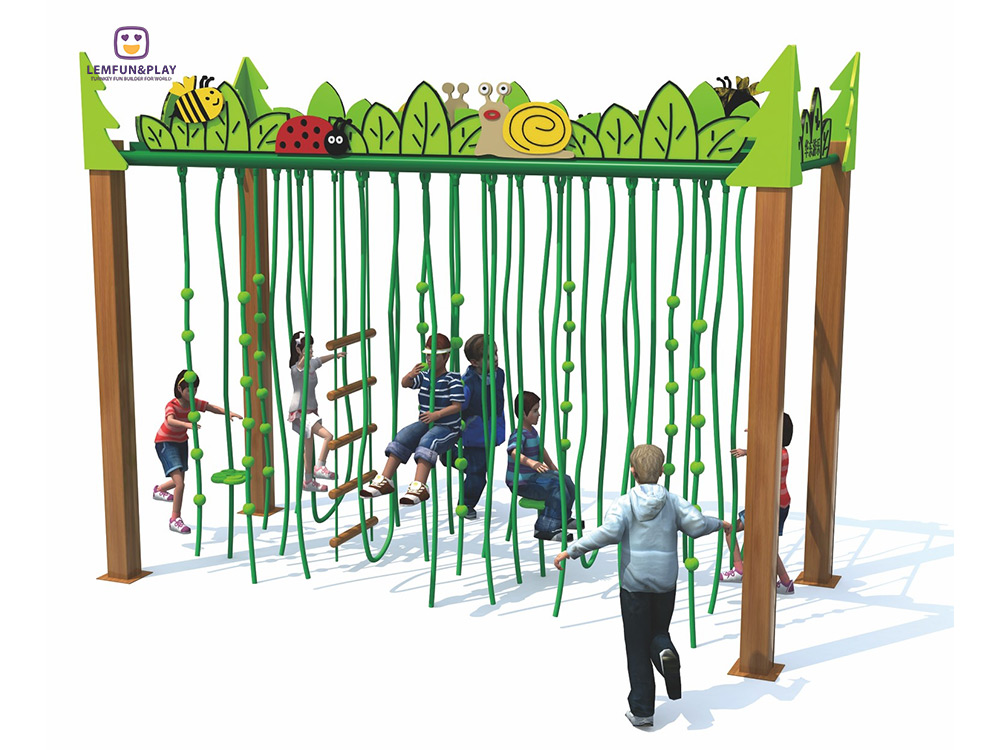 Outdoor Playground Rope Play structure