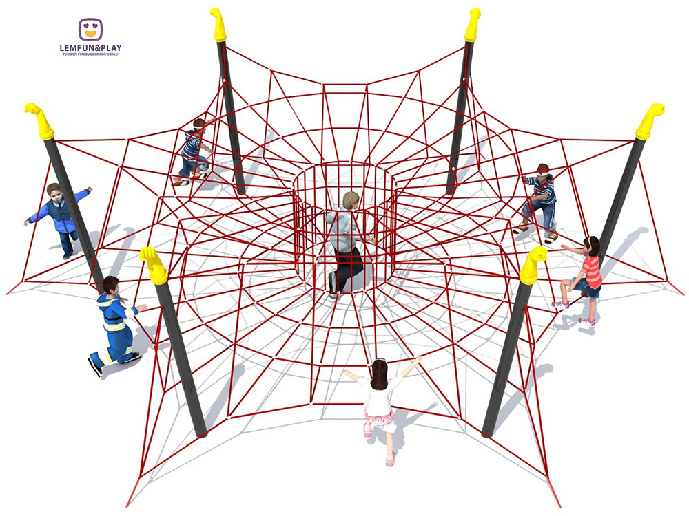 Outdoor Playground Rope Play structure