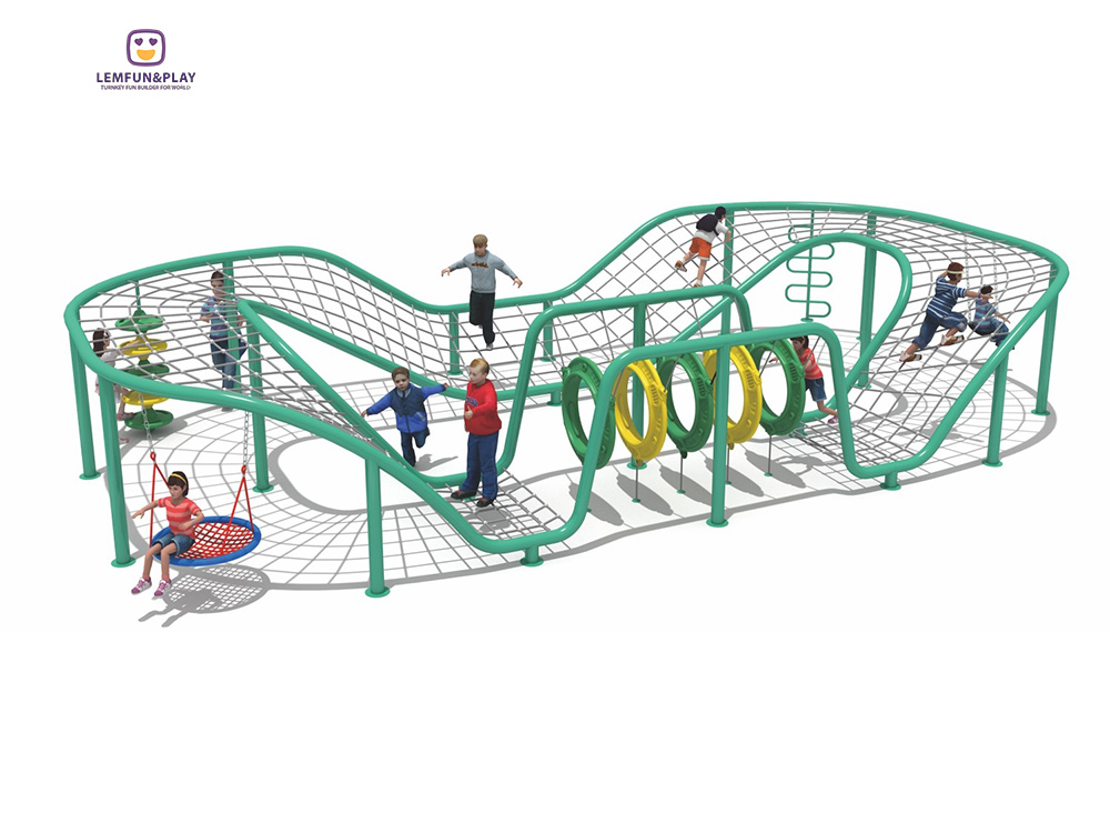 Outdoor Playground Rope Play structure