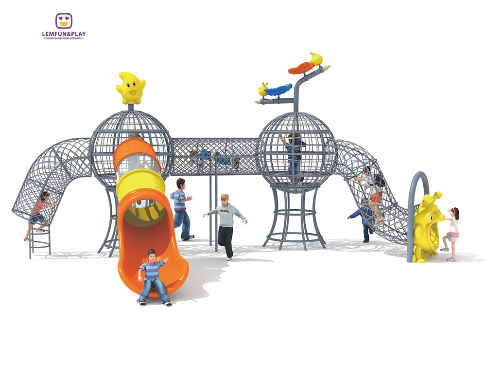 Outdoor Playground Rope Play structure