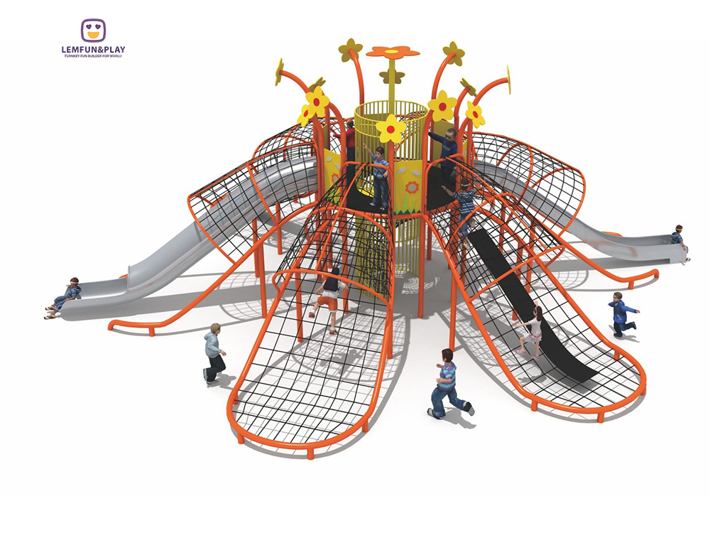 Outdoor Playground Rope Play structure