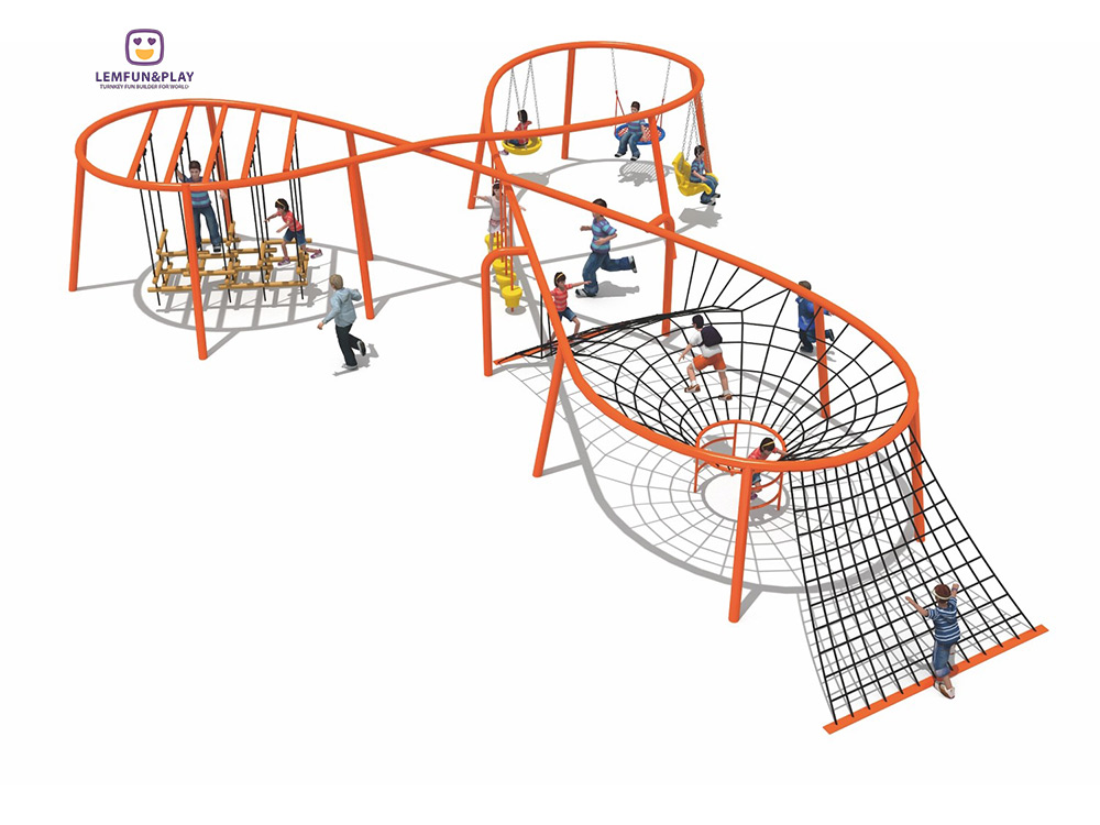 Outdoor Playground Rope Play structure