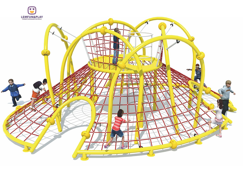 Outdoor Playground Rope Play structure