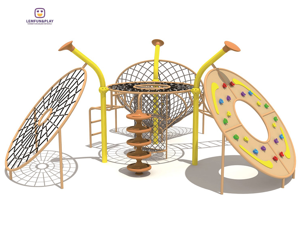 Outdoor Playground Rope Play structure