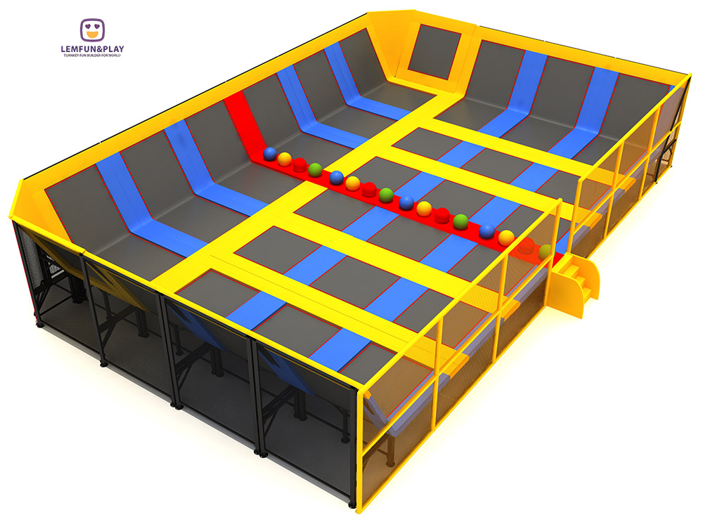 trampoline park setup cost