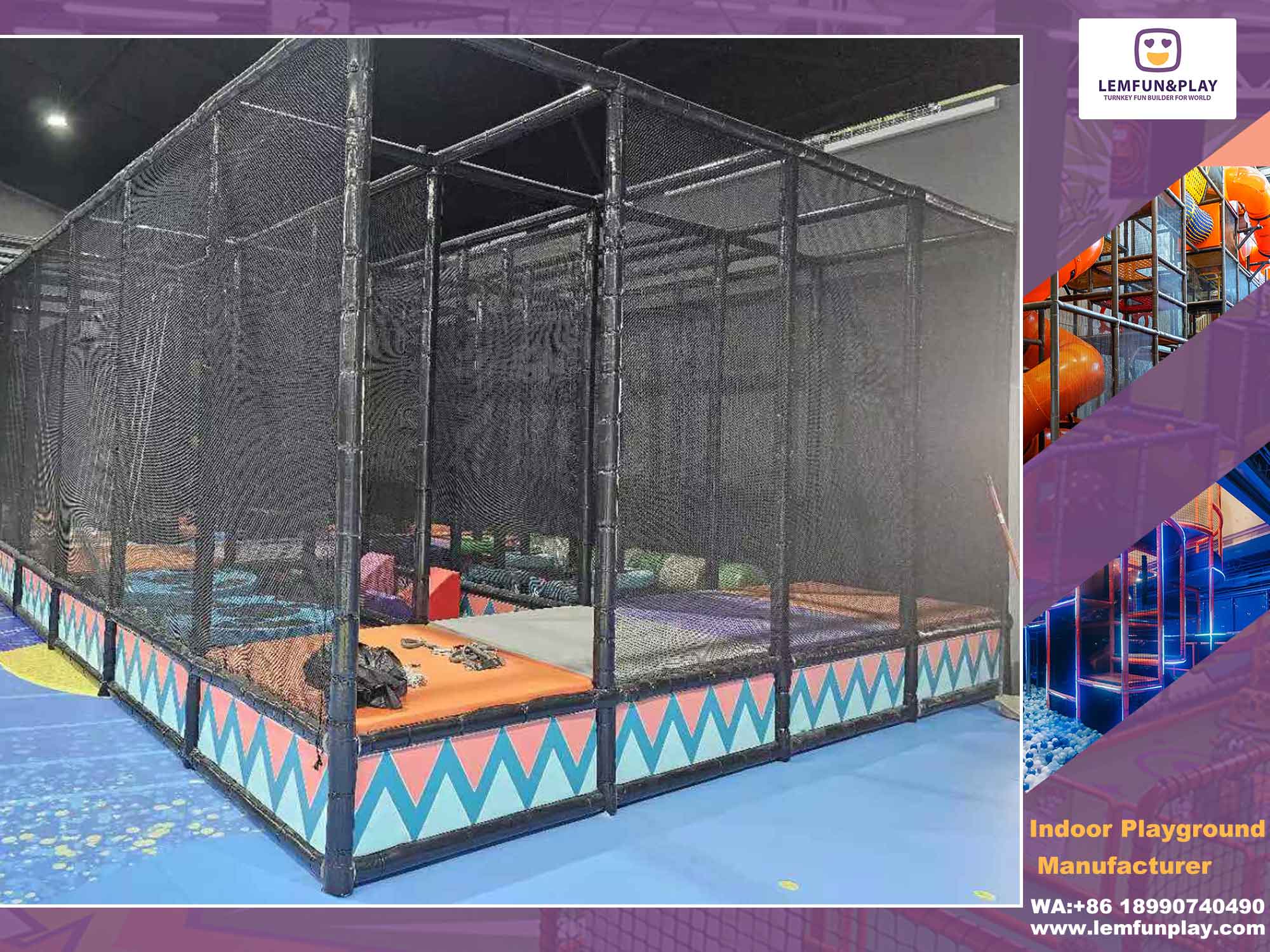 indoor trampoline equipment