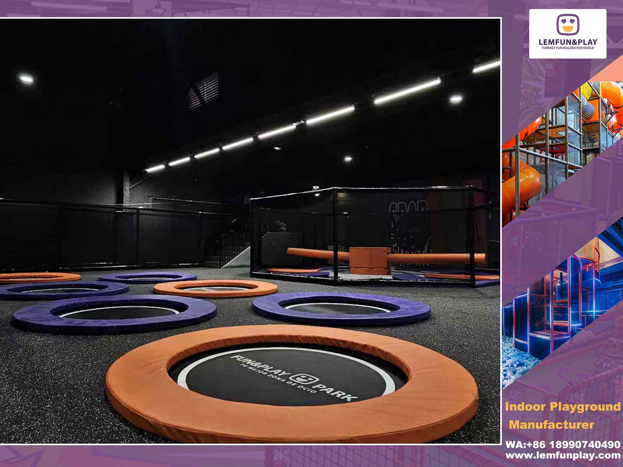 indoor trampoline park business