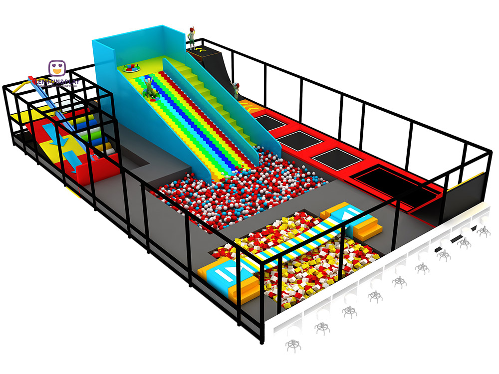 trampoline park setup cost