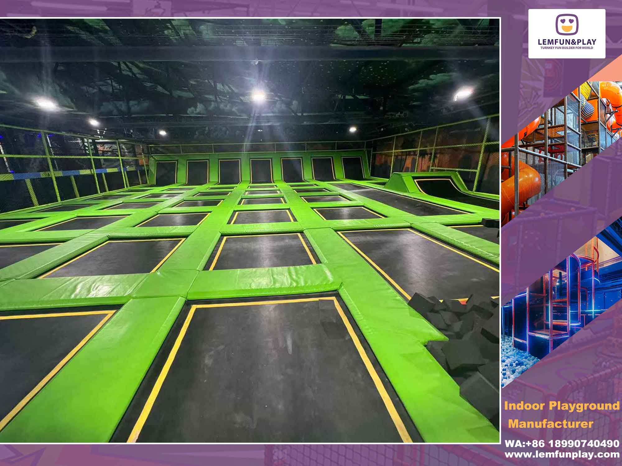 indoor trampoline park price