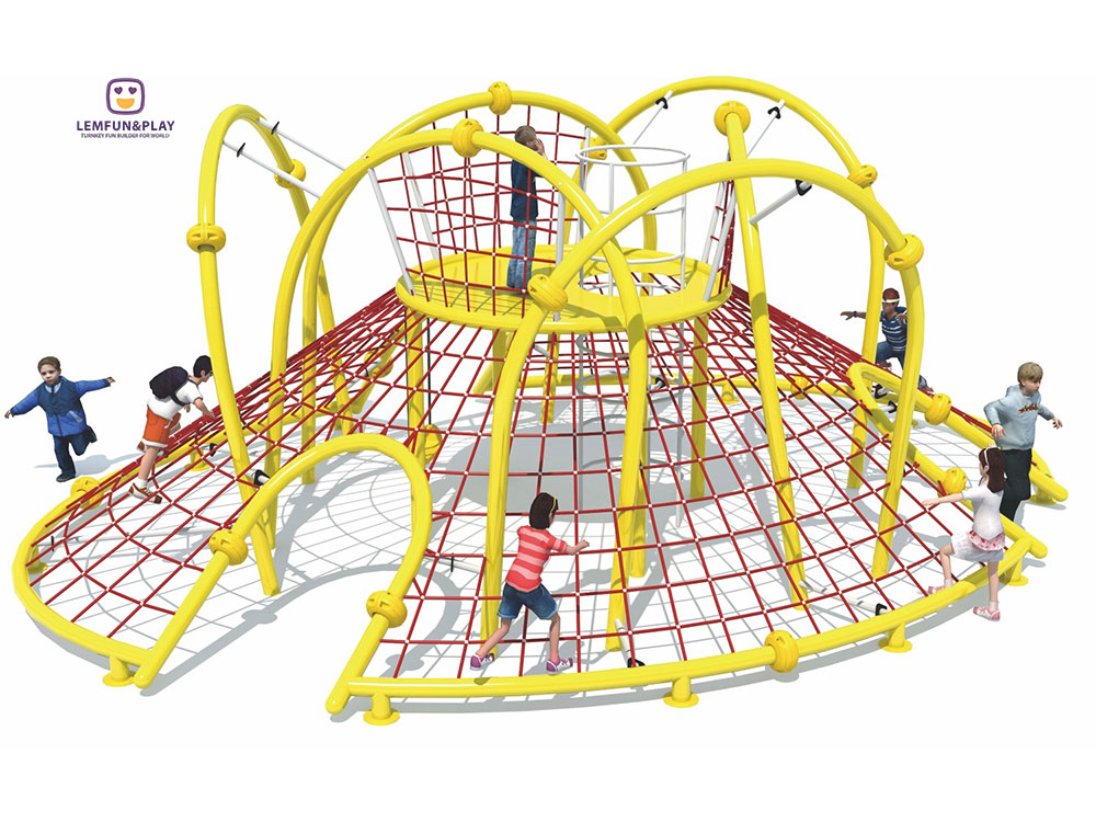 cheap outdoor kids rope play structure