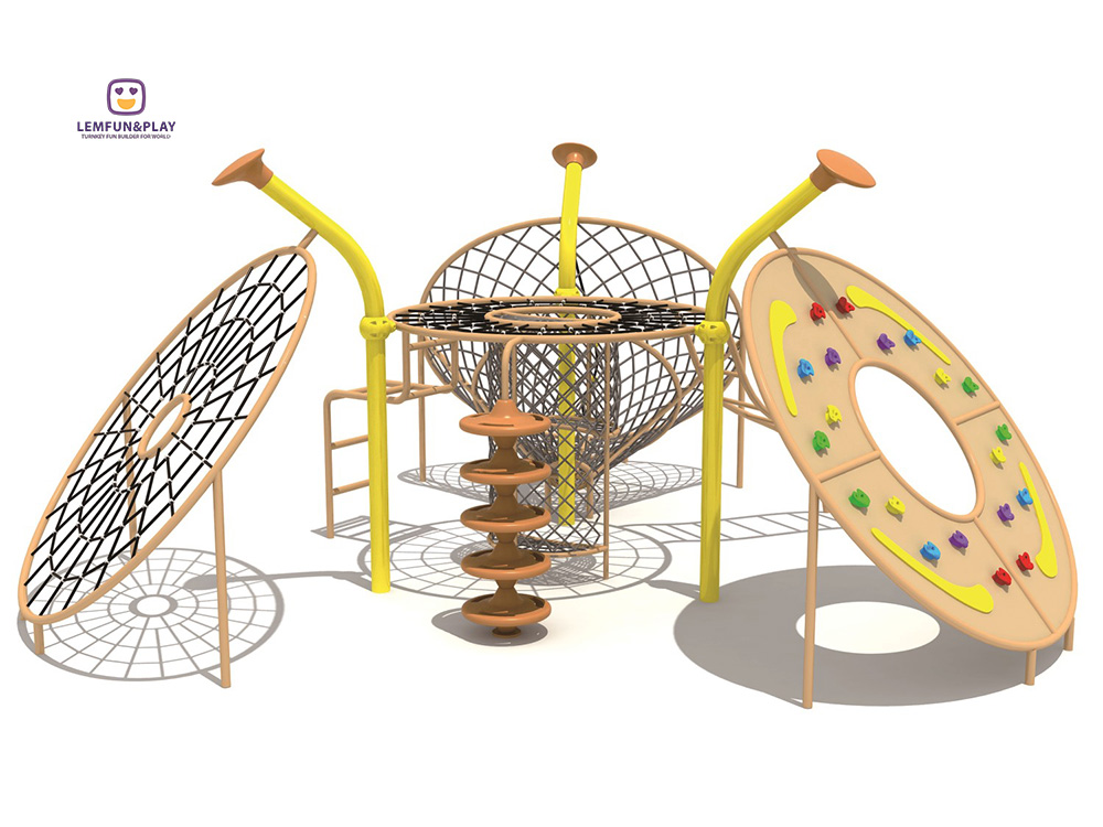 cheap outdoor kids rope play structure