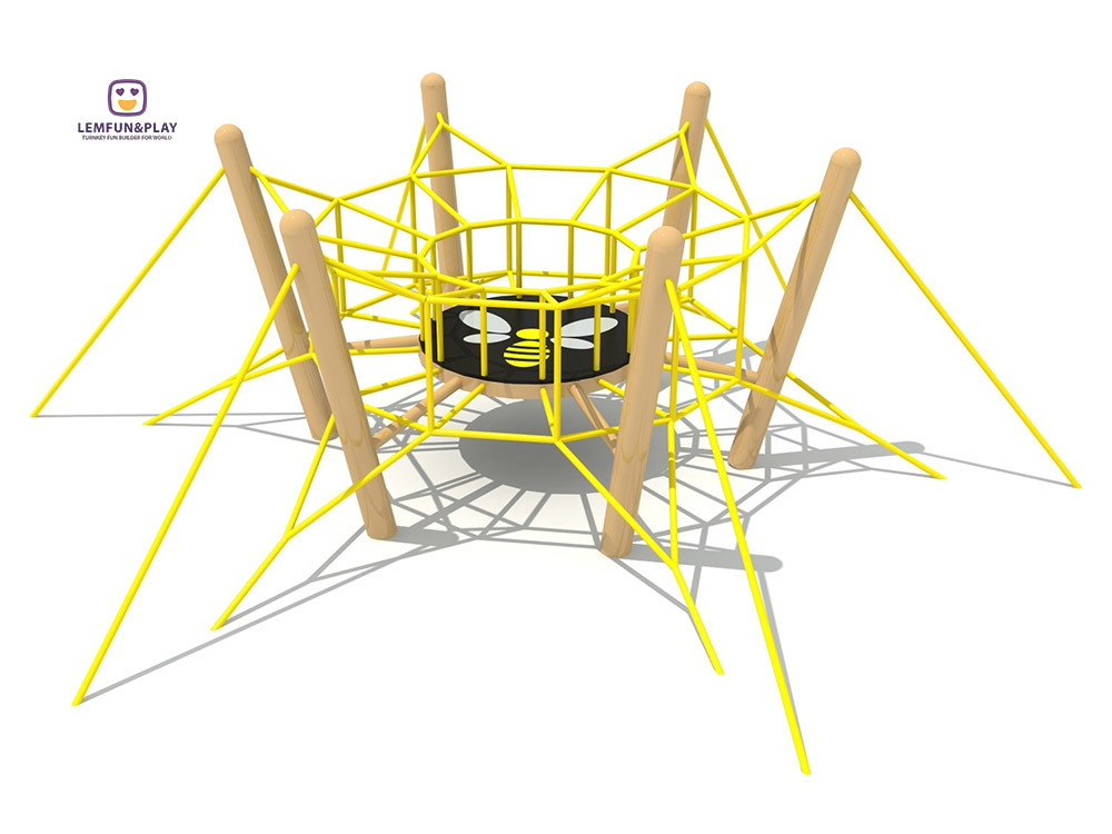 cheap outdoor kids rope play structure