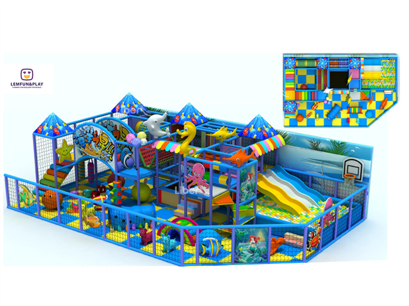 Commercial ocean themed kids indoor playground LM-001