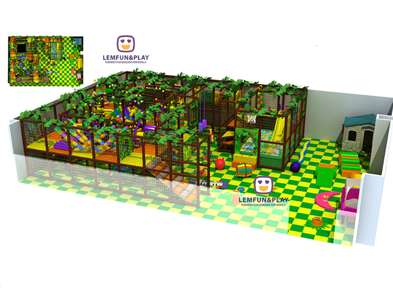 Well Designed Jungle Theme Indoor Playground Equipment LM-007