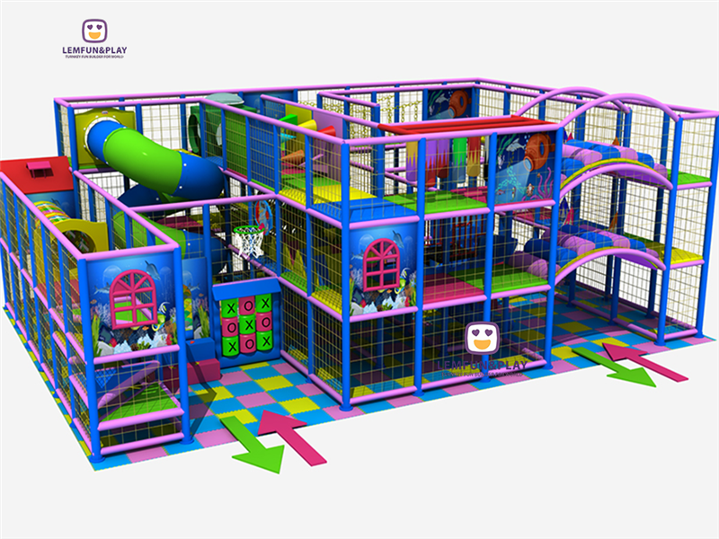 Factory Direct Sale Indoor Playground Unique Slide For Sale LM-019