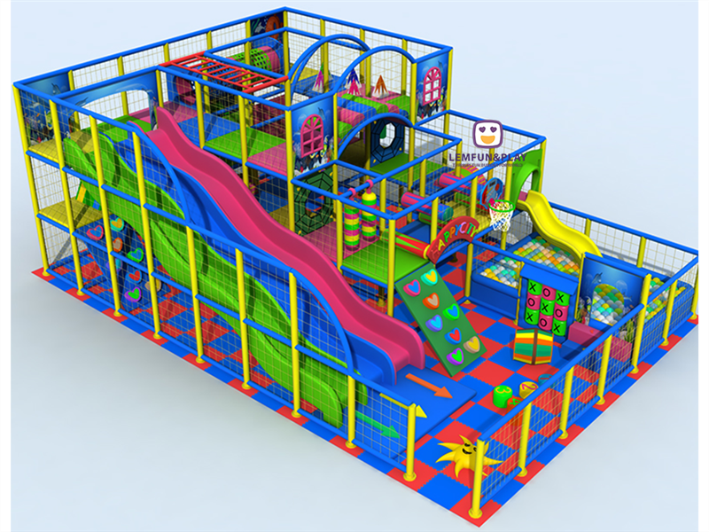 Well-designed Colorful Indoor Playground With Various Game Structure For Kids LM-020