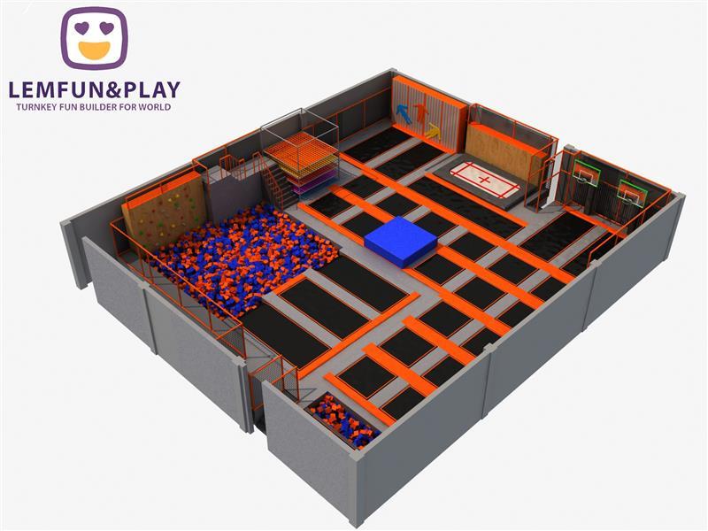 Best Selling Customized Trampoline Park ith Ball Pit