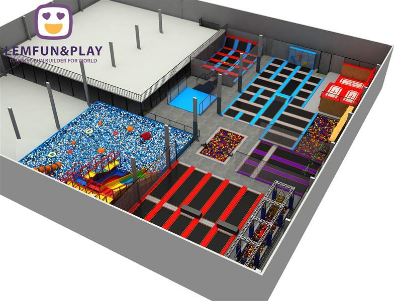 Newest Design Commercial Indoor Trampoline Park For Preschool Kids