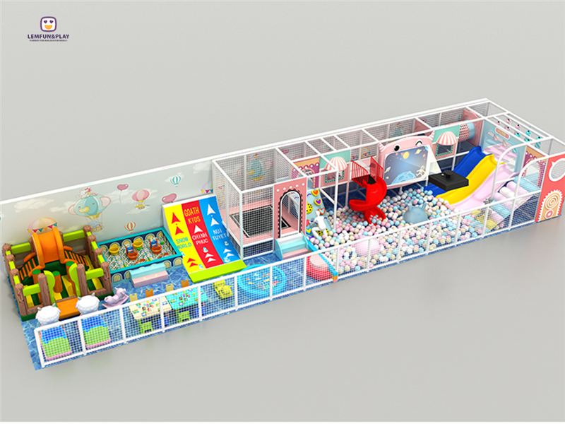 Lovely Indoor Playground With Various Game Set For Kids LM-026