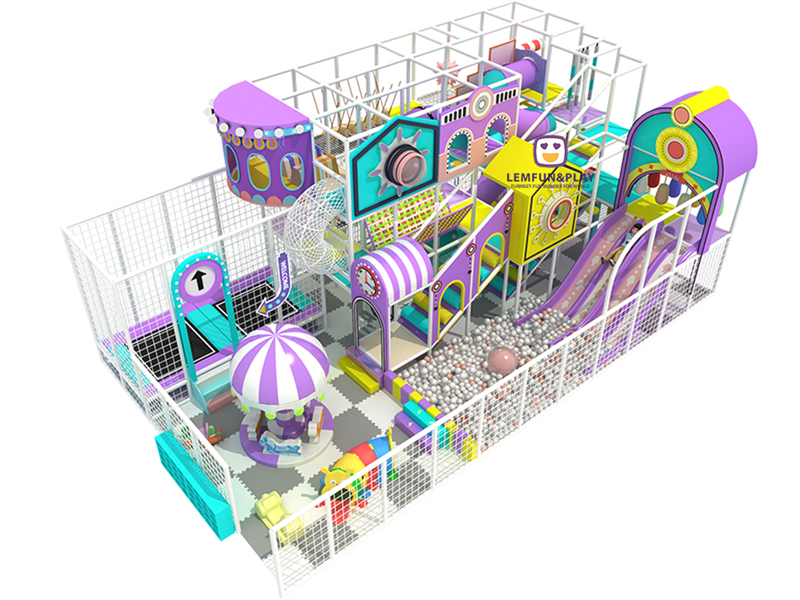 TUV Proofed Commercial Indoor Playground Equipment With Colorful Ladder For Sale LM-041