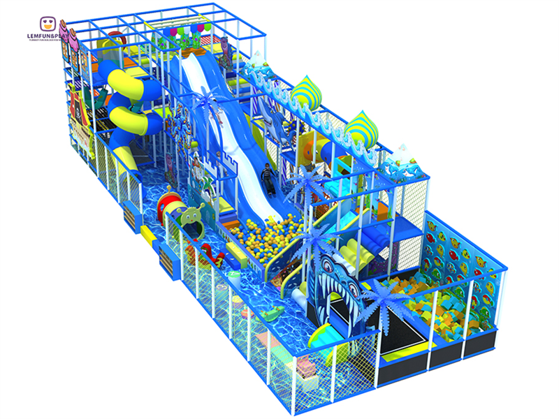 Commercial Ocean Themed Indoor Playground for Kids LM-0037