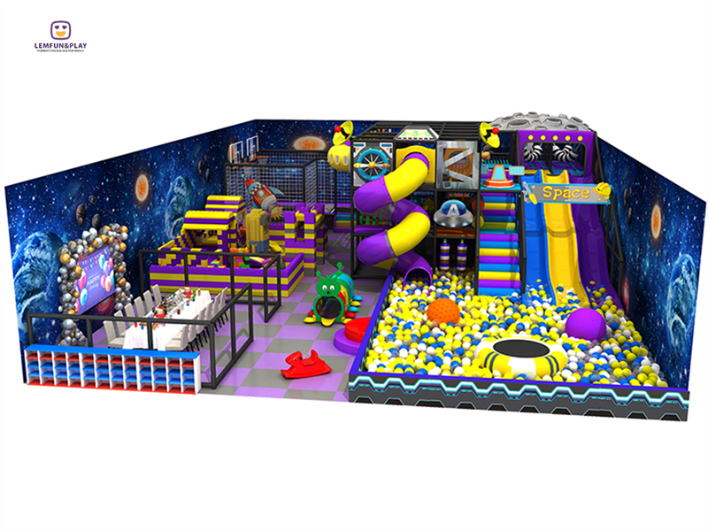 Fantastic Kids Indoor Playground With Kids Preferred Equipment For Shopping Center LM-038 