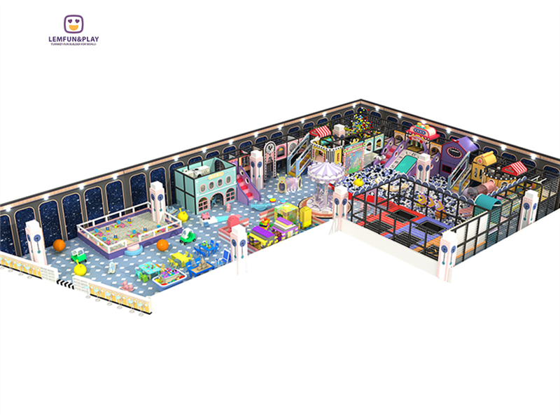 Manufacturer Price Kids Indoor Playground With Various Equipment For Sale LM-055