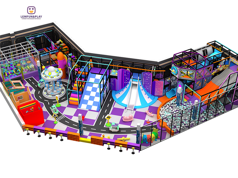 Modern Designed Kids Indoor Playground  With Nice Price For Sale LM-066