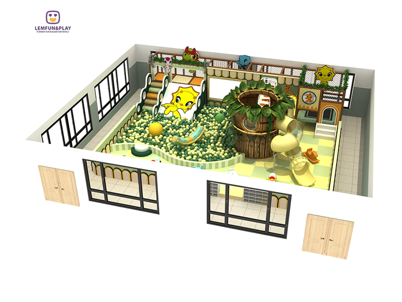 Innovative Kids Indoor Playground With Favorable Price For Kids LM-077 