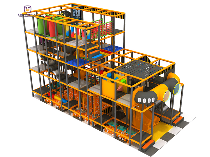 Mini Kids Indoor Playground With Durable Structure For Sale LM-086