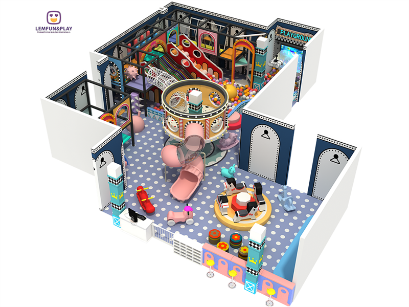 Well Designed Kids Indoor Playground With Candy Theme For Sale LM-112