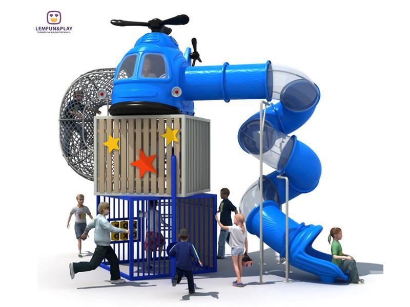 Cool Design Outdoor Playground With Joyful Slide LM-ZN011