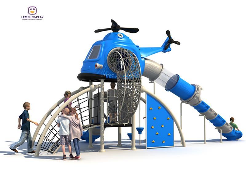 Customized Outdoor Playground With Creative Slide For Kids LM-ZN012