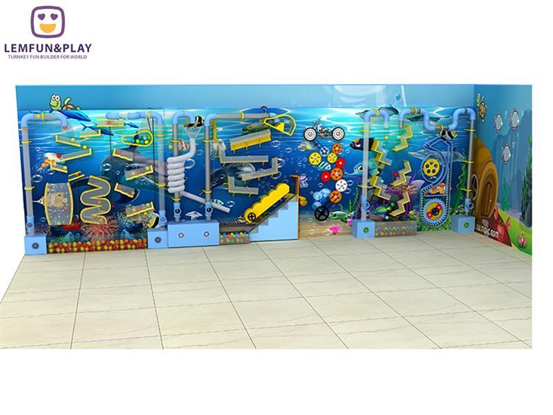 Blue Tone  Indoor Equipment Sensory Educational Interactive Game Wall