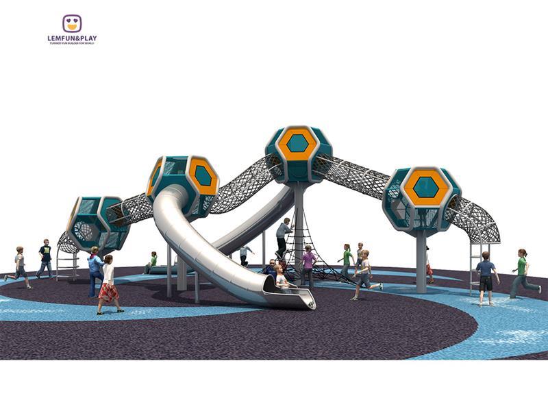 Manufacturer Direct Sale Outdoor Playground With Planet Theme Equipment LM-ZN026