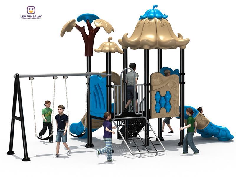 High Quality Outdoor Playground With Kids Swing  LM-ZN049