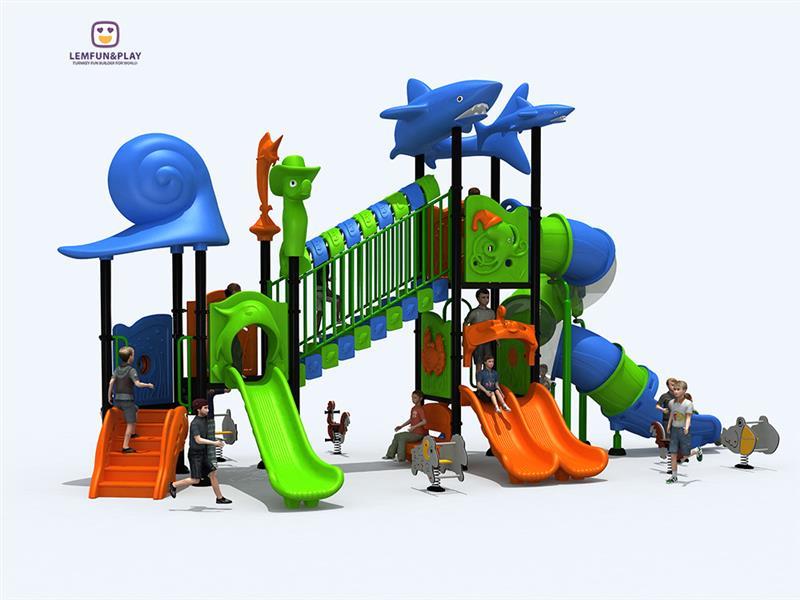 Kids Oriented Outdoor Playground For Small Venue  LM-ZN053