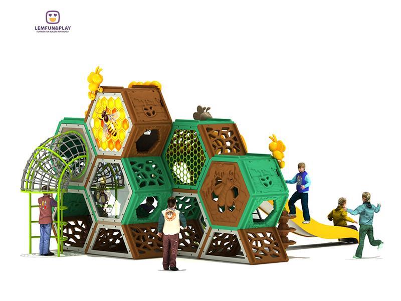 Creative Outdoor Play Structure Playground Equipment With Favorable Price LM-ZN083