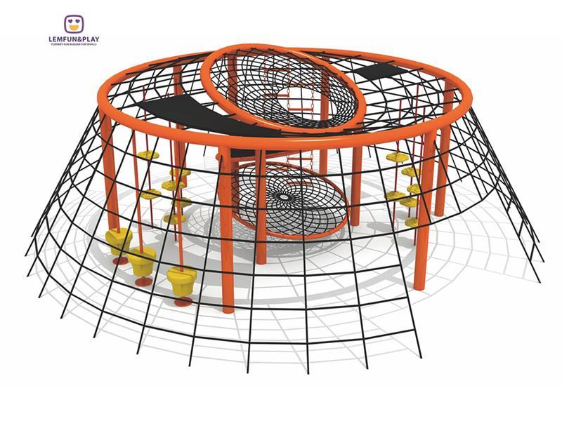 High Quality Kids Outdoor Playground Rope Structure With Favorable Price  LM-PP012