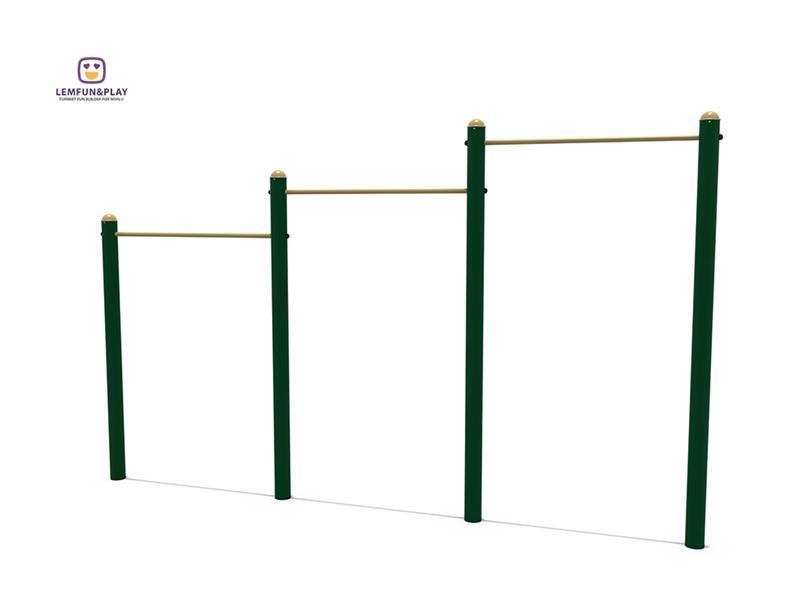 Triple Bold Line Of Outdoor Exercise Gym Fitness Equipment For Seniors