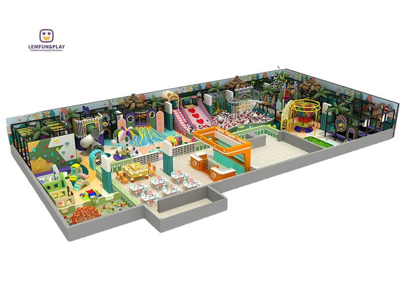 Hot Sale Jungle Theme Kids Indoor Playground With Various Items For Sale