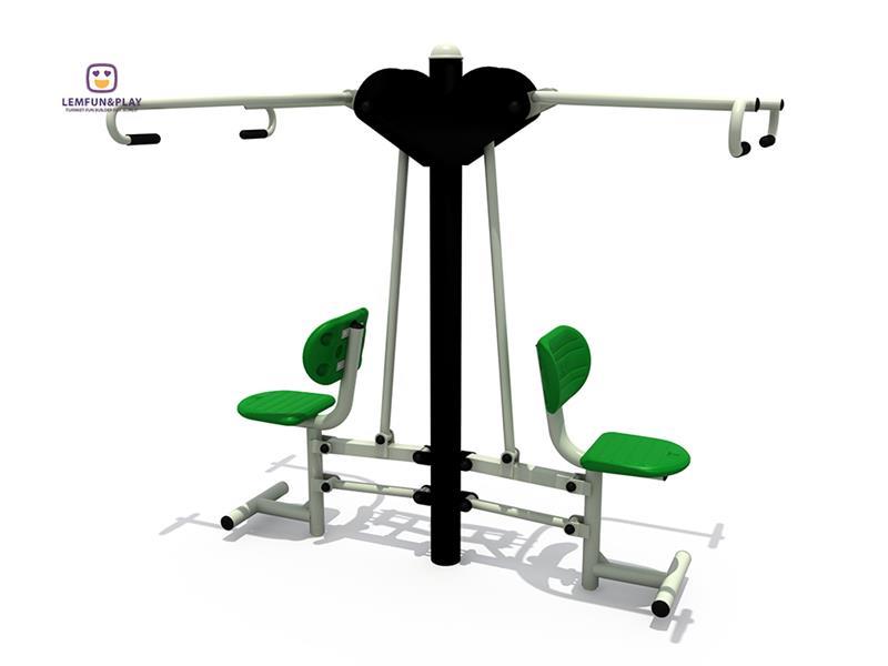 Joyful Double Senior Exercise Machine Outdoor Gym Equipment For Sale