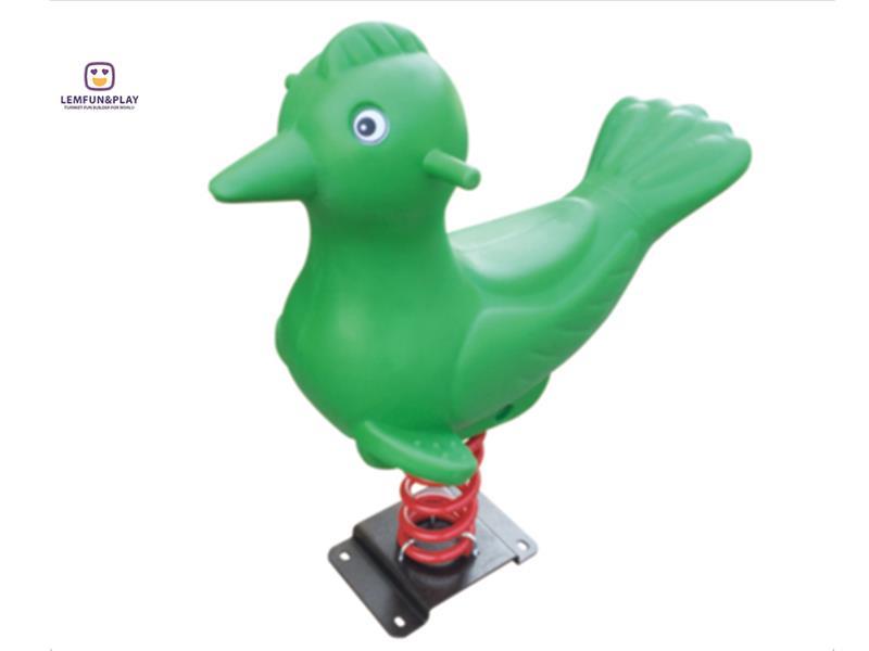 Hot Sale Green Bird Shaped Kids Spring Rider For Sale