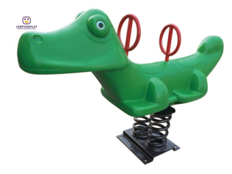 Well Designed Outdoor Kids Spring Rider With Dinosaur Style For Sale 