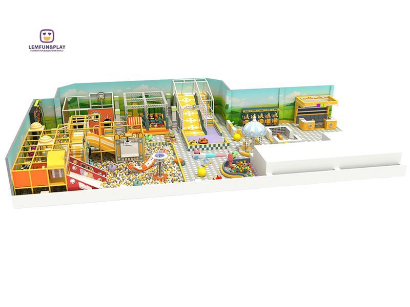 Joyful Commercial Candy Themed Indoor Playground Play Center With Creative Slide For Sale